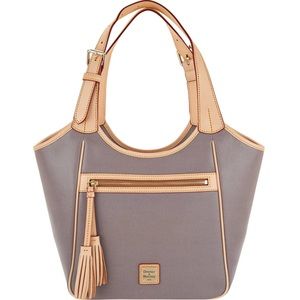 Dooney & Bourke Handbag. New W/ Tags. Grey Leather